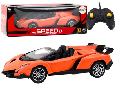 Zdjęcie produktu dla Zdalnie sterowany samochód sportowy Rc 1:16 pomarańczowy