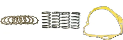 Productafbeelding van Koppeling set voor Honda CB 350 F Four, bouwjaar 1973-1975. Bevat: koppelingsplaten, koppelingsveren en afdichtring voor het koppelingshuis. Merk: pamoto - Nieuw