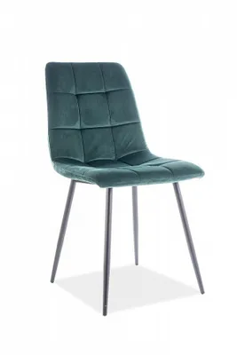 Immagine prodotto di Sedia da pranzo imbottita LUMI 3 - nero / verde