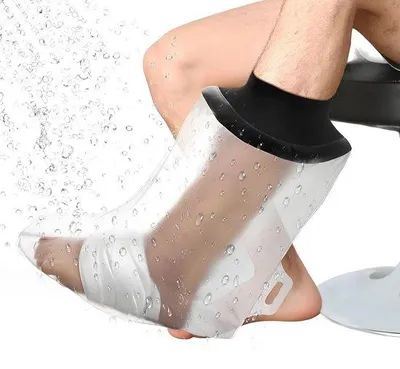 Produktbild von Famanu Fußschutz Wasserfest - Wiederverwendbare Duschschutz für Gips und Verband