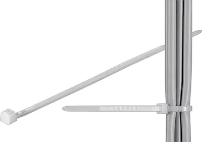 Produktbild von Kabelbinder,transparent,310mm x 4,8mm,VPE 100 Stück,Polyb