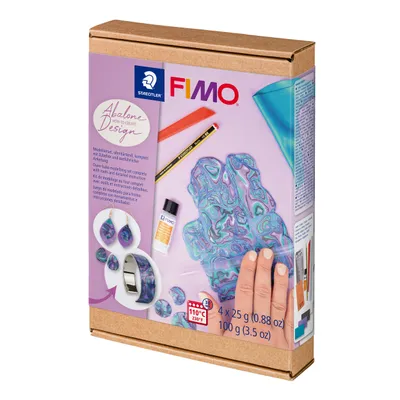 Produktbild von Staedtler FIMO 8025 HTC4, Modellierton, Gemischte Farben, Erwachsener, 4 Stück(e), 4 Farben, 25 g