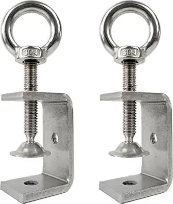 Produktbild von C-Zwingen Set, 2 Stück Heavy Duty C-Clamp, 47mm Edelstahl Heavy Duty Clamp, Holzbearbeitung Fixture Clamp, Laubsägezwingen, mit Hebering, für Diy Holzbearbeitung, Schweißen, Tischlerei