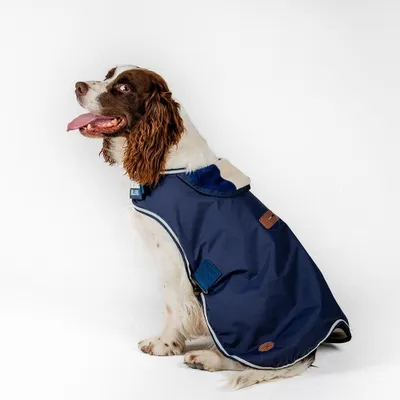 Produktbild von Horseware Newmarket Dog Coat - Größe L - Hundedecke - Witney Navy