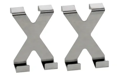 Produktbild von 2 x Türhaken universal aus Edelstahl