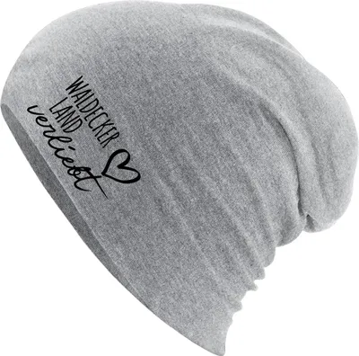 Produktbild von Huuraa Beanie Waldecker Land verliebt Heather Grey One Size Baumwolle und Elasthan Mütze Geschenkidee