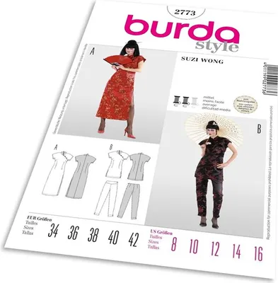 Obrázok produktu pre Strih Burda 2773 - Aziatka, Suzi Wong, kimono