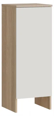 Produktbild von Badschrank Stehend - Weiß - 35 Cm Breit - 3 Regale - Modernes Badezimmer