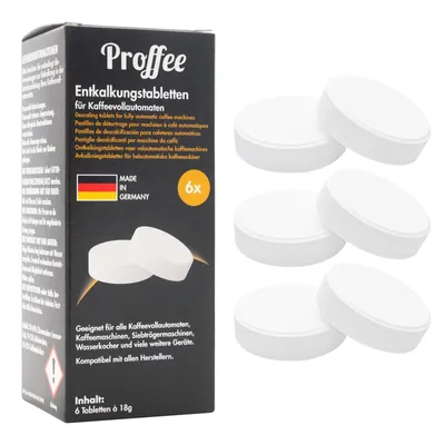 Produktbild von Proffee Entkalkungstabletten für Bosch Kaffeevollautomaten - 6 Tabletten à 18g