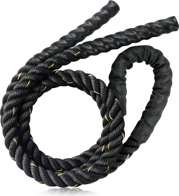 Produktbild von 1 Stk gewichtetes Springseil aus hochwertiger Polyester-Mischung mit 1,4 kg Gesamtgewicht und 3 Meter Länge – robust, dreisträngig und speziell für intensives Kraft- und Cardio-Training entwickelt. Ideal für Heimtraining und Fitnessstudio: verbessert Koordination, Schnelligkeit, Ausdauer sowie gezielten Muskelaufbau an Bauch, Rücken, Brust und Beinen. Ein Sprung entspricht dem Trainingseffekt von zehn Sprüngen mit Standardseil – effizient, platzsparend und für alle Fitnesslevel geeignet.