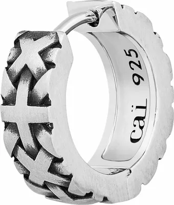Produktbild von cai Single-Ohrring 925/- Sterling Silber 1,4cm Silbergrau 132210557