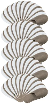Produktbild von 5x 10er Set Frottierslipper geschlossen, Universalgröße, grau