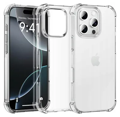 Produktbild von Techsuit Shockproof Back Cover Hülle für Apple iPhone 16 Pro Max - Transparent