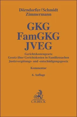 Obrázok produktu pre Gerichtskostengesetz, Gesetz über Gerichtskosten in Familiensachen, Justizvergütungs- und -entschädigungsgesetz. GKG, FamGKG, JVEG