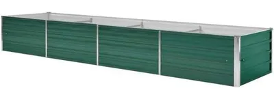 Obrázek produktu pro Vysoký ocelový květináč – Péče o zahradu – Pozinkovaný kov – 320 x 80 x 45 cm – Zelený