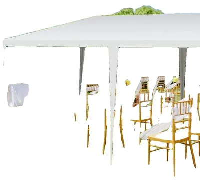 Image de Tente, 3 x 6 mètres, une chambre, pouvant accueillir 8 personnes ou plus, en fibre de polyester résistante, pour le camping en famille et les événements en plein air