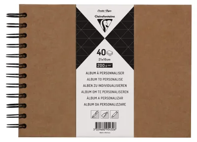 Imagen del producto de Cuaderno Pollen de Clairefontaine, modelo 95432C. Cuaderno de dibujo de espiral, tamaño 210 x 160 mm