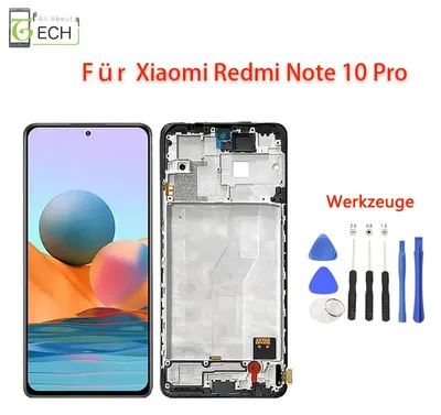 Produktbild von LCD für Xiaomi Redmi Note 10 Pro 4G OLED Display mit Rahmen M2101K6G Touchscreen