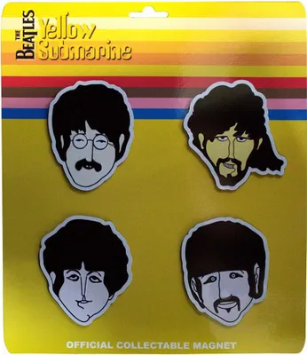 Produktbild von The Beatles - Magnete "Yellow Submarine" 4er-Pack RO12376 (Einheitsgröße) (Bunt)