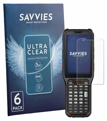 Produktbild von 6x Für Urovo RT40S Schutzfolie Savvies Displayschutz Display Schutz Folie Klar Transparent