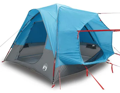 Image de vidaXL Tente de voiture 4 personnes Bleu Imperméable