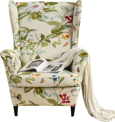Produktbild von Stretch Wing Chair Sofa Slipcover Printed Elastan Sofa Cover Ochrana nábytku Non-Slip Soft, Spring