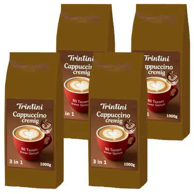 Produktbild von Trintini Cappuccino (3 in 1) 4x1000g