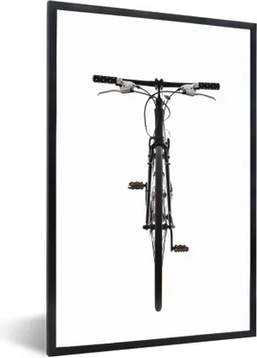 Produktbild von MuchoWow® Gerahmtes Poster Eine Vorderansicht eines Mountainbikes 20x30 cm - Poster mit Schwarzem Bilderrahmen Wandposter Rahmen Foto Bilder - Drucken - Bilder Poster im Rahmen