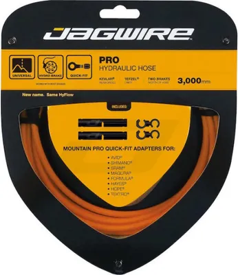 Image de Kit de câbles de frein Jagwire Pro (Hyflow) Hydraulic, 3000 mm, orange