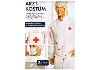 Produktbild von Faschingskostüme - Herren Arztkostüm M (48-50) 57473