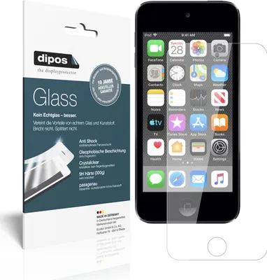 Produktbild von 2x Schutzfolie für Apple iPod Touch (2019) - Anti-Shock 9H Folie dipos Glass Kunststoffglas