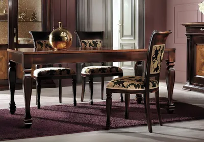 Produktbild von Esszimmer Stühle Luxus Sessel Stuhl Holz Braun Stühle Wohnzimmer Möbel