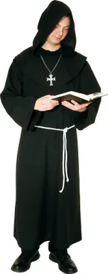 Produktbild von Kostüm Klosterbruder, Mönchskutte schwarz, Gr. 50