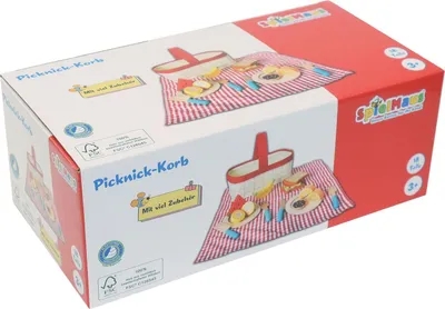 Image de Großhandel GmbH - Marchandise SpielMaus Cuisine Panier pique-nique, 18 pièces