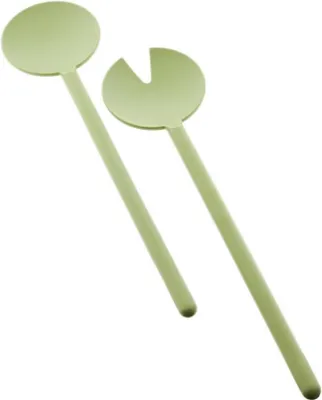 Zdjęcie produktu dla Cofi 2-częściowy zestaw łyżek i widelców do sałatek - można myć w zmywarce Wyprodukowano w Niemczech, długość 29 cm Zielony
