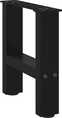 Obrázok produktu pre Nohy na konferenčný stolík, čierne, 2 ks, 40 x (30-31) cm, oceľové