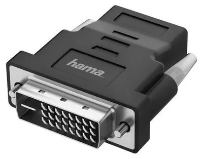 Obrázek produktu pro Hama Compact Adapter DVI-D - HDMI, DVI-I, HDMI female, Černá