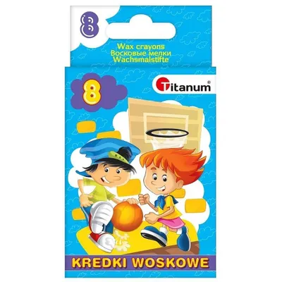 Obrázek produktu pro Voskové pastelky 8 barev Titanum