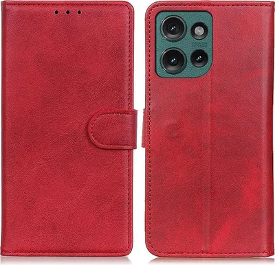 Produktbild von Motorola Edge 50 Neo Hülle - Coverup Luxus Klapphülle - Rot