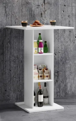 Produktbild von VCM Holz Bartisch | Stehtisch | Maße ca. H. 108 x 70 x 70 cm | hoher Tisch - Standos