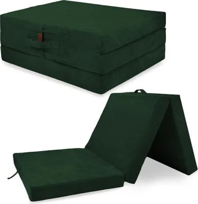 Obrázok produktu pre Skladací matrac Skladací matrac pre hostí Cestovný matrac 195x80 cm Fľaša zelená