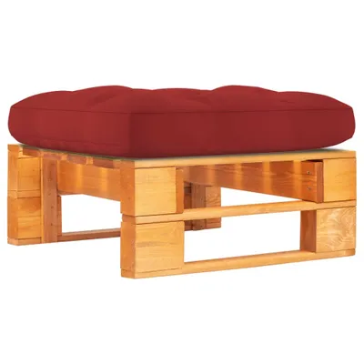 Image de Tabouret de jardin en bois de pin imprégné brun miel