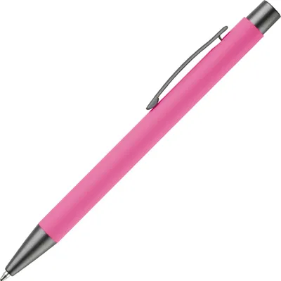 Produktbild von Kugelschreiber / aus Metall / mit Soft-Touch / Farbe: pink