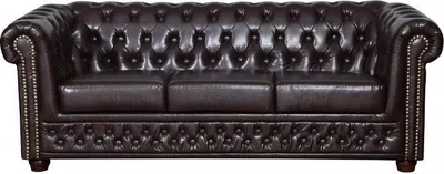 Zdjęcie produktu dla Zestaw sof Chesterfield sofa 3+1 sofa zestaw tapicerki sofy kanapy meble skórzane