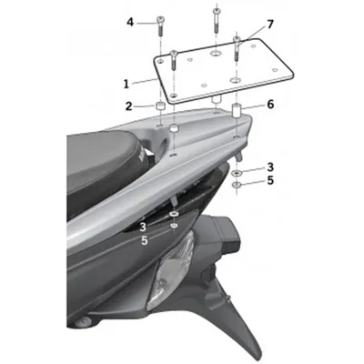 Obrázok produktu pre SHAD Montážna sada pre Horný kufor Top master H0VS12ST HONDA VISION