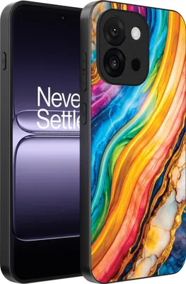 Produktbild von Smartphonica Telefon Fall geeignet für OnePlus 13T mit Regenbogen Gold Marmor Print - TPU Backcover Fall Regenbogen Gold Marmor Design