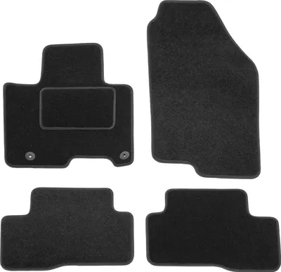 Image de Tapis De Sol Noir Velours Pour Hyundai Hyundai Tucson PHEV 2021 4pcs, Ajustement précis, Base Antidérapante, Renforcée dans la Zone de la Pédale