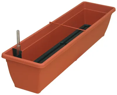 Produktbild von Geli Balkonkasten AQUA TOSCANA Terracotta  80 cm mit Bewässerungssystem - Kunststoff