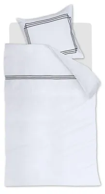 Produktbild von Rivièra Maison Bettwäsche DE RM Leandro Navy 155x220 Marineblau