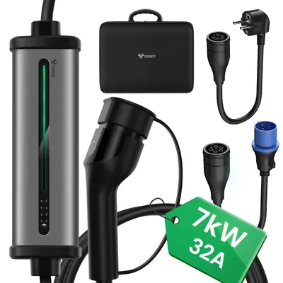 Obrázok produktu pre Nabíjací kábel pre elektromobil – nabíjací kábel pre elektromobily – kábel typu 2 – nabíjací kábel – 7 kW, 32 A